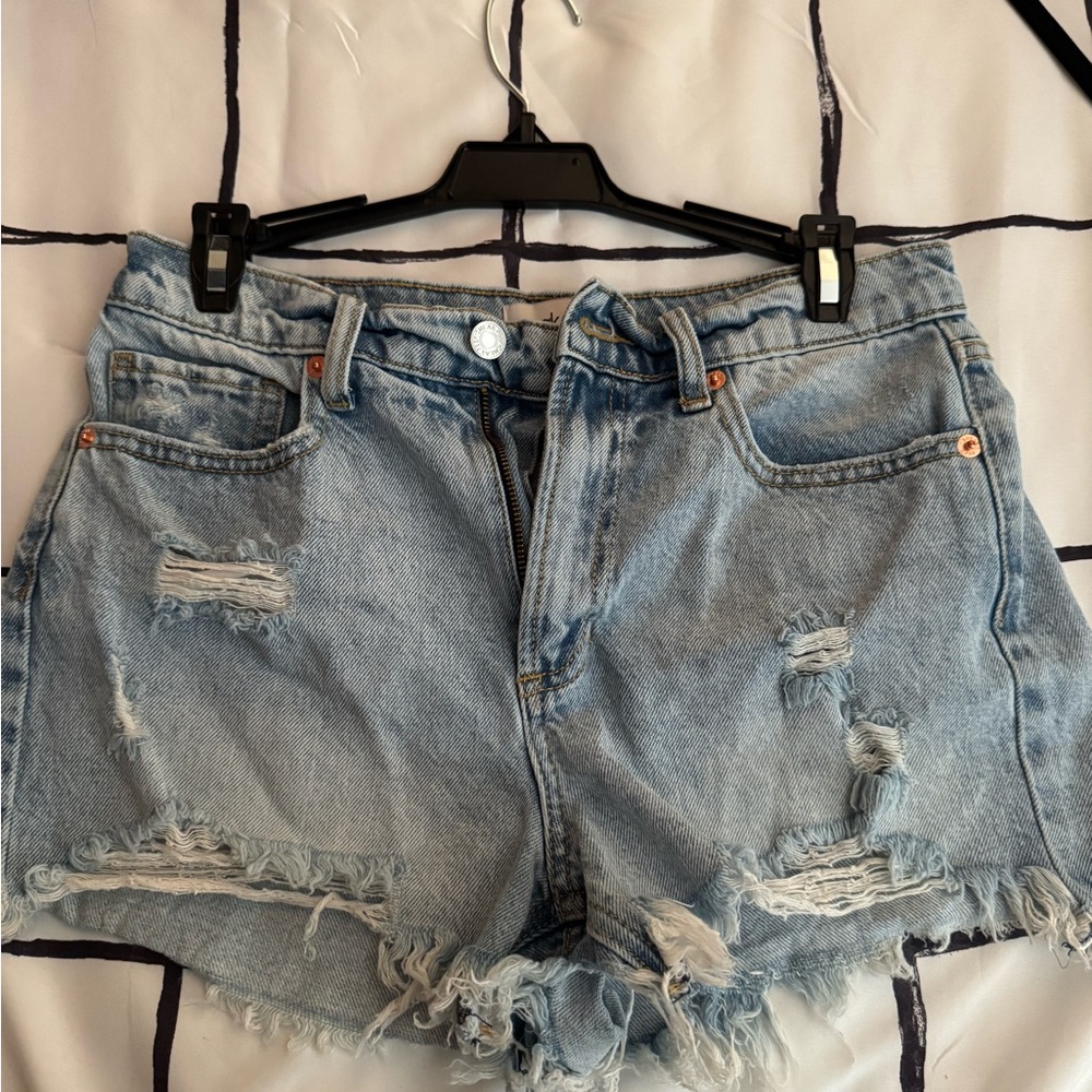 sneak peek jean shorts